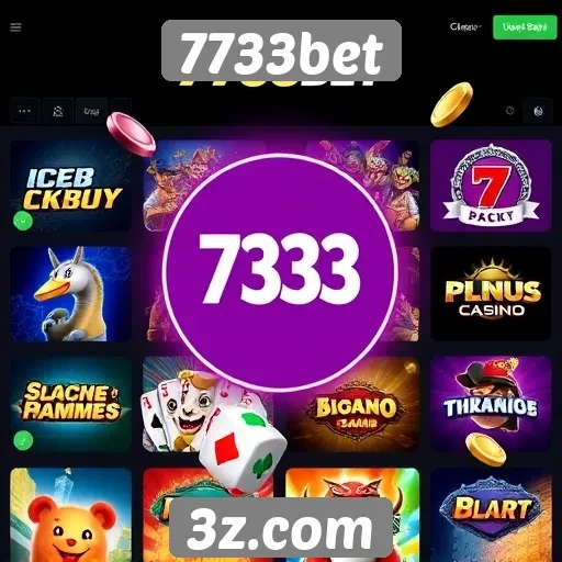 Principais jogos disponíveis na 7733bet